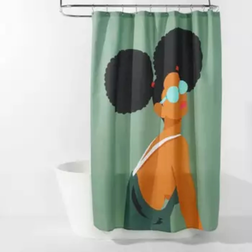 Room Essentials Shower Curtain - Picture 5 of 5